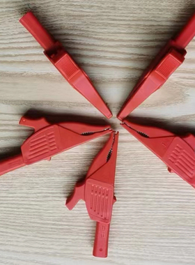 史陶比尔STAUBLI德国进口66.9521-22XDK-1033P 4mm鳄鱼夹红色黑色