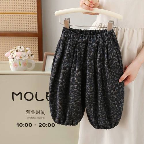 女童裤子洋气2025秋装新