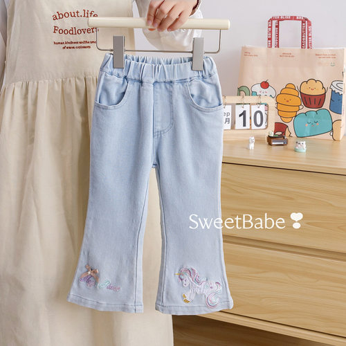 儿童秋季牛仔裤2025新款