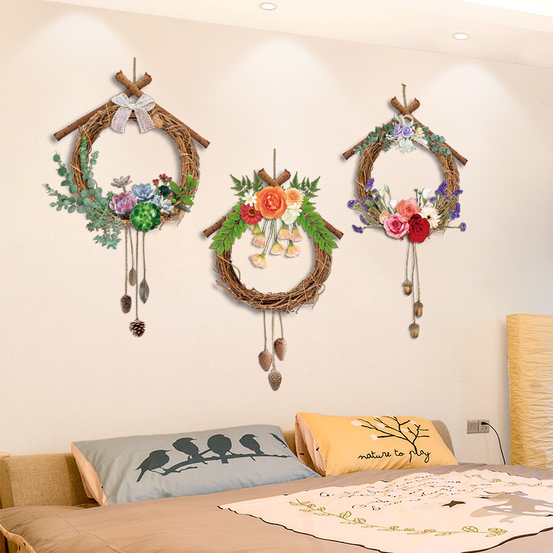 卧室墙面装饰品自粘3D立体墙贴床头网红房间改造小图案贴画墙壁纸