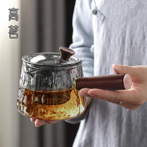玻璃侧把茶壶加厚耐高温2025新款