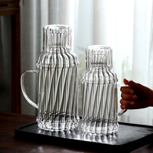 冷水壶家用凉开水瓶大容量冷泡茶壶耐高温客厅玻璃晾水杯耐热2升