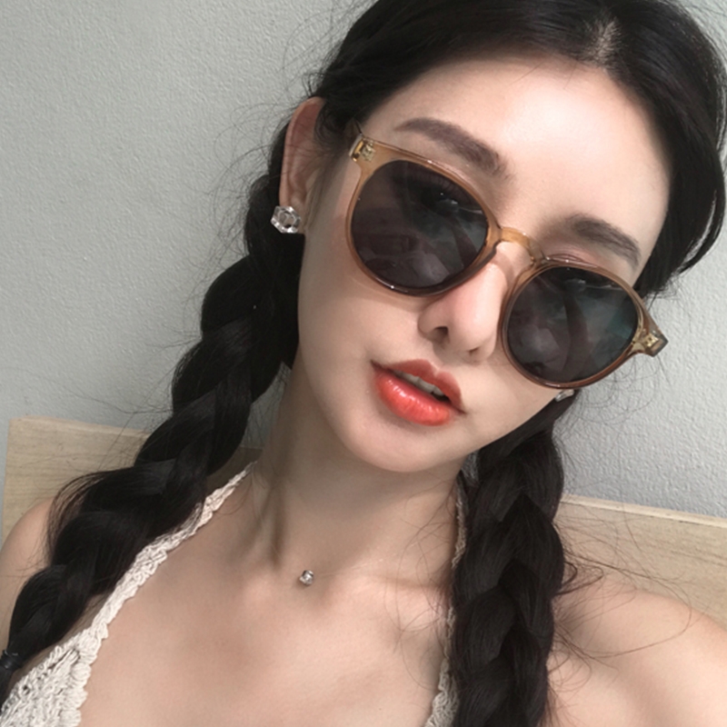 ulzzang眼镜女韩版潮复古原宿2018新款墨镜圆脸网红街拍太阳镜ins