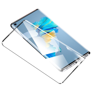 华为mate40e钢化膜mate40epro手机膜m40e新款meter40e曲面mete贴膜meto40met全屏mste40epor保护meta适用mt40