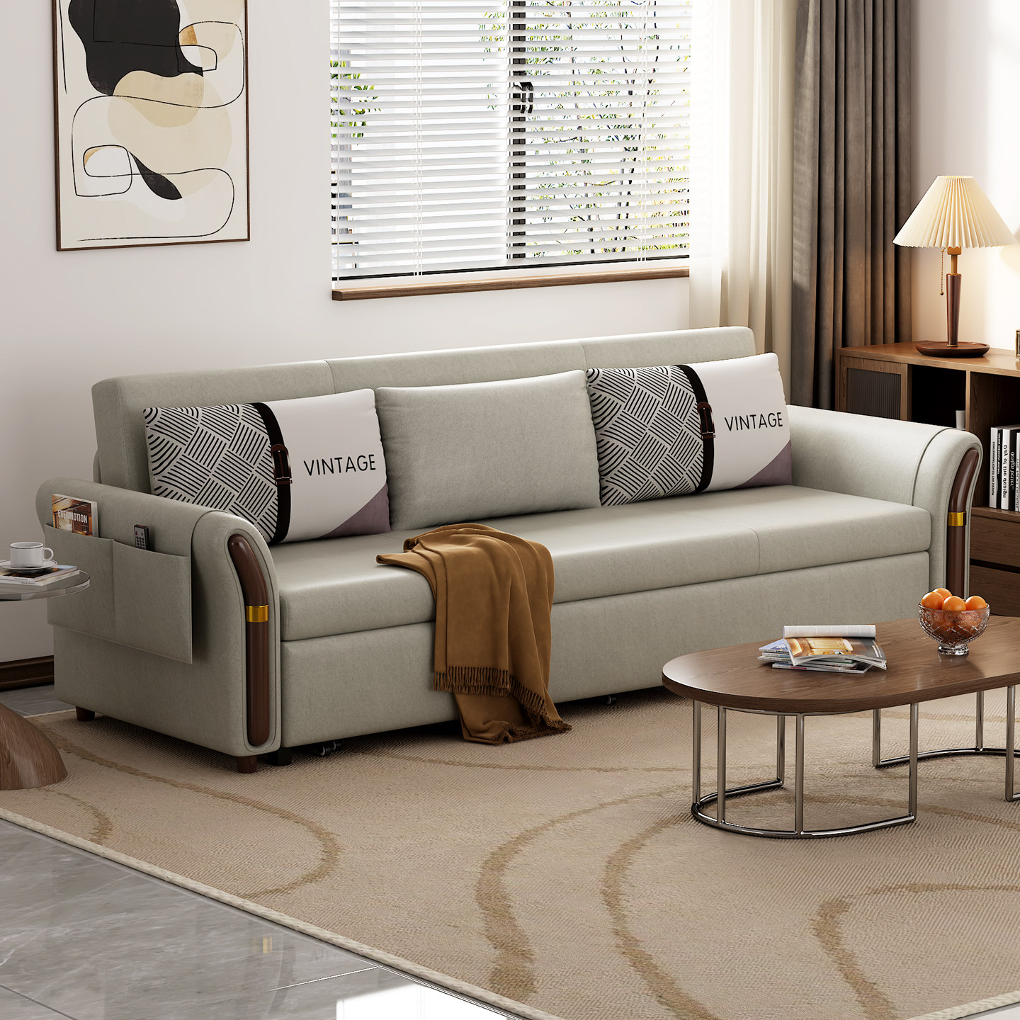 2025新款可折叠沙发床两用客厅小户型网红款科技布沙发床单人双人,住宅家具,沙发床,淘宝优惠券,粉丝福利购,淘宝优惠卷