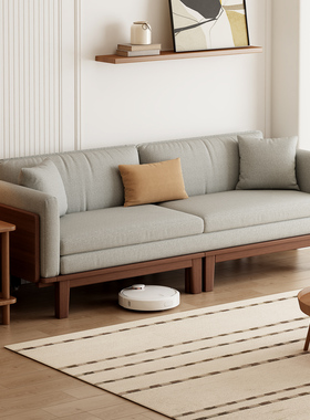 实木沙发床折叠两用2026新款 可以长期睡的沙发床一体 可变贵妃