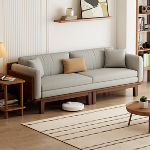 实木沙发床折叠两用2025新款 可以长期睡的沙发床一体 可变贵妃