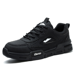 劳保鞋男款士防砸防刺穿冬季加绒棉鞋工作轻便绝缘带钢板工地老保