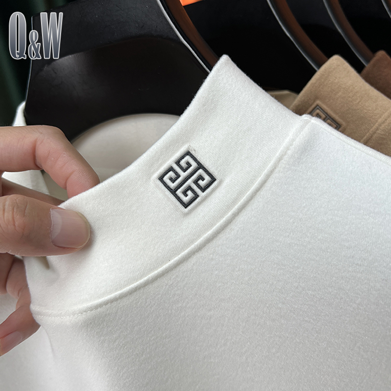 长袖青年磨毛双面德绒t恤