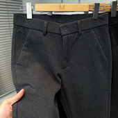 长裤 绵羊毛西裤 子 中年人高端商务休闲直筒裤 正装 男2025新款 秋冬季