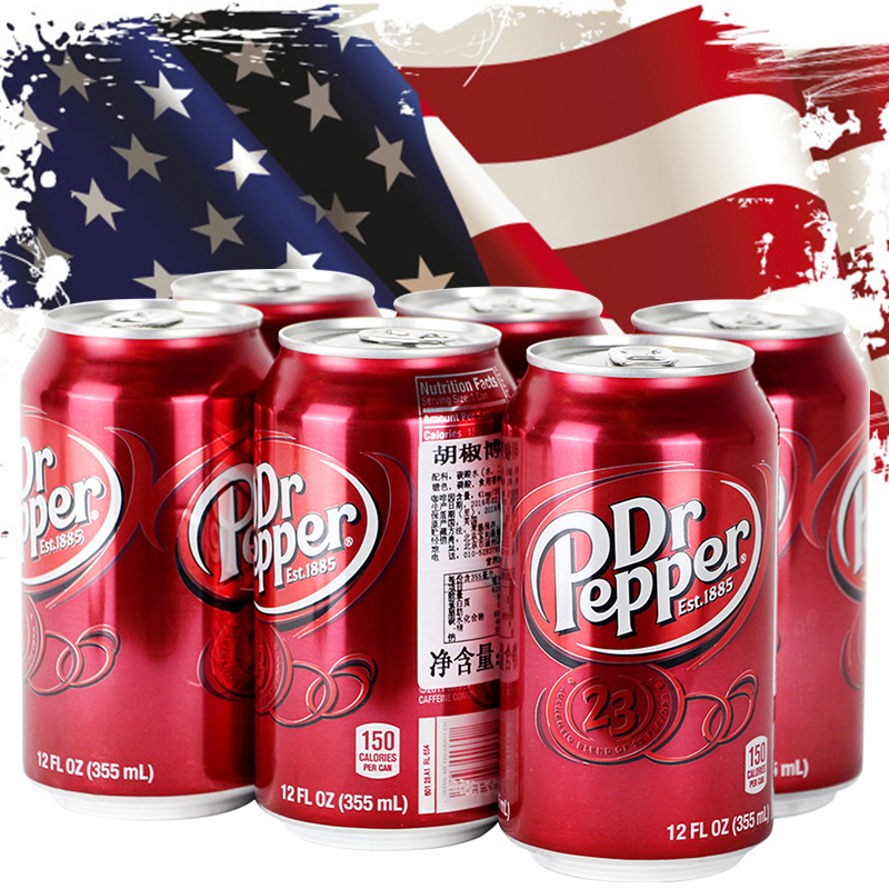 DR PEPPERÃÀ¹úºú½·²©Ê¿ÆûË®355ml*6Ìý×°½ø¿Ú̼ËáÒûÁÏÆûË®