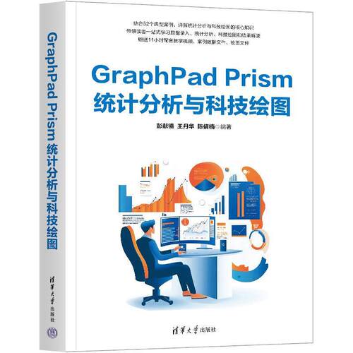 【文】GraphPad Prism统计分析与科技绘图9787302695134清华大学出版社