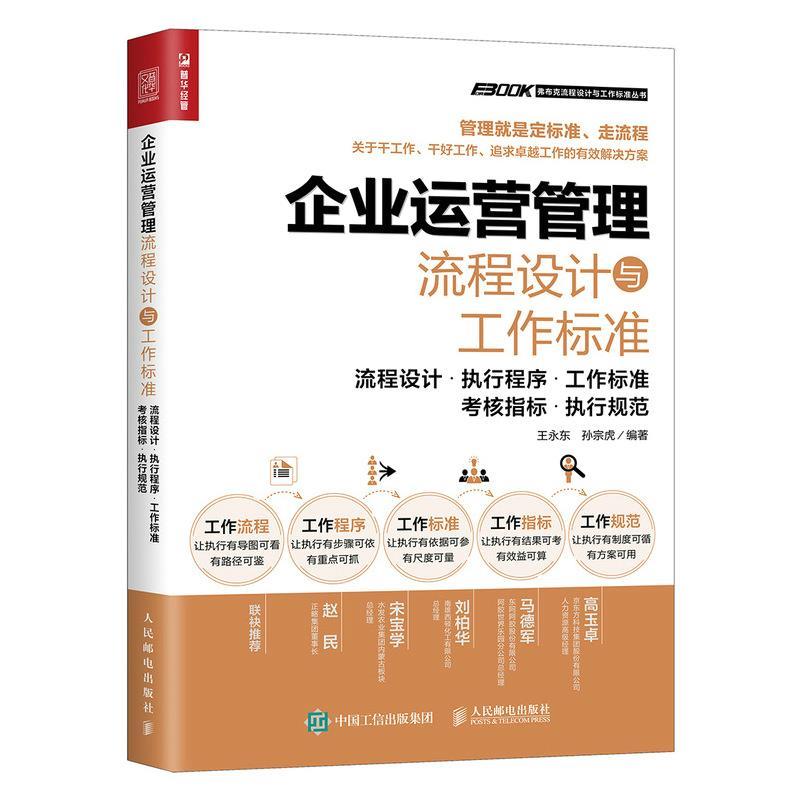 【文】企业运营管理流程设计与工作标准：流程设计·执行程序·工作标准·考核指标·执行规范9787115562333人民邮电出版社图片