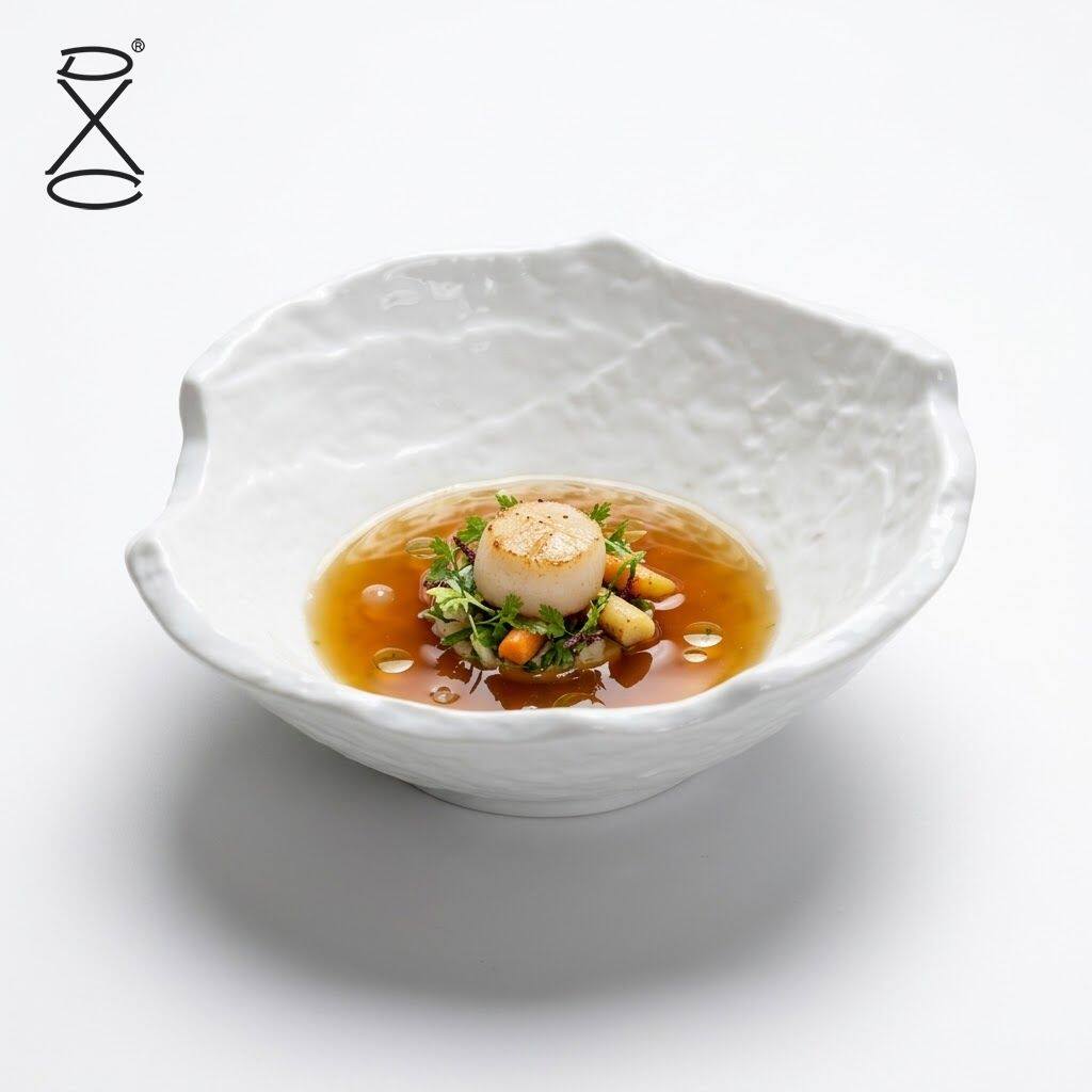 DXC创意日式陶瓷碗餐具斜口碗 韩式个性家用泡面碗菜碗米饭碗套装