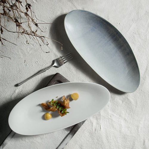 dxc长条盘陶瓷大众长条形北欧风