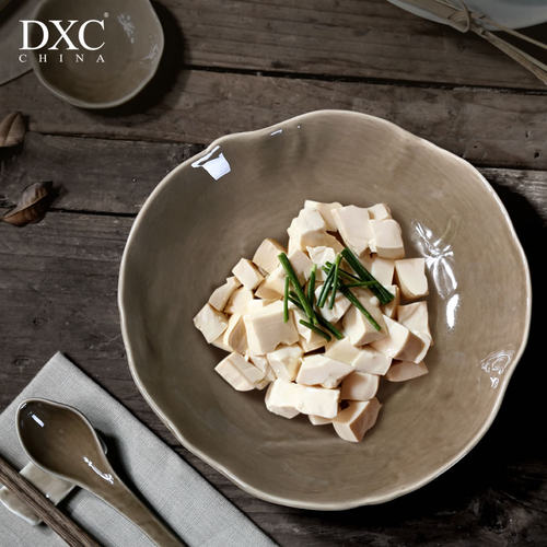 dxc菜盘创意陶瓷个性简约中式