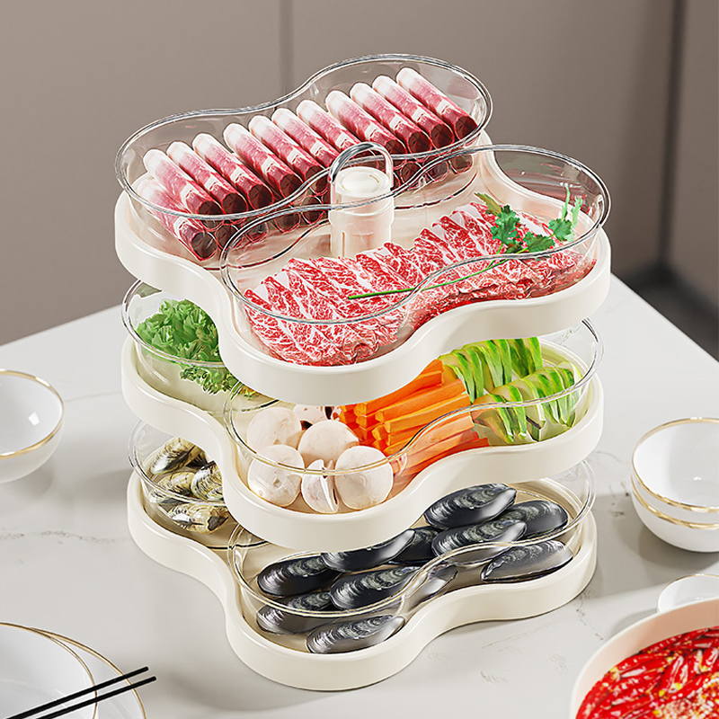 【日本热卖中】旋转火锅配菜盘