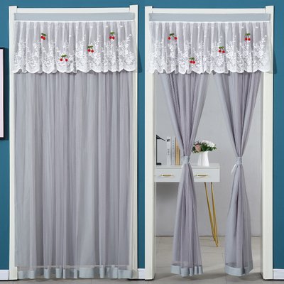 家用防蚊门帘2025年新款免打孔卧室厨房隔断帘卫生间高档挡风半帘