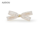 赵丽颖同款 发夹阿吉豆珍珠蝴蝶结侧边夹鸭嘴夹发饰夹子头饰女发卡