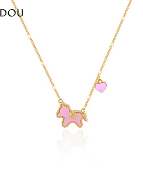 阿吉豆项链女生肖马上有钱毛衣链