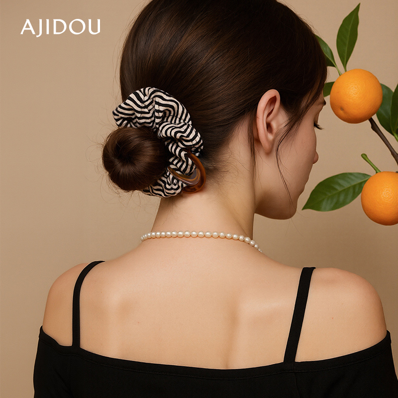 阿吉豆大肠发圈女款发饰复古发绳