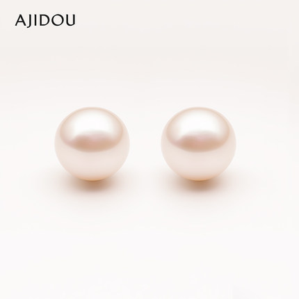 AJIDOU阿吉豆耳钉女S925银针珍珠耳环轻奢小众高级感时尚礼盒饰品