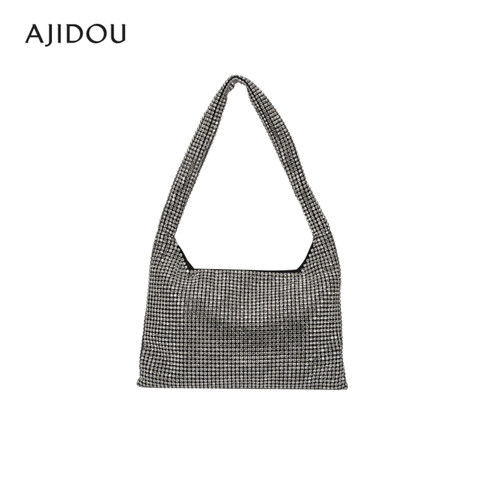 AJIDOU阿吉豆包包女单肩包小众时尚百搭闪耀璀璨时尚斜挎包背包