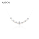 AJIDOU阿吉豆项链女款 时尚 珍珠短链轻奢感百搭锁骨链闪耀珍珠吊坠