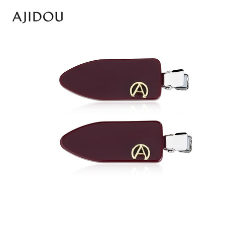 阿吉豆发夹女款时尚红色鸭嘴夹