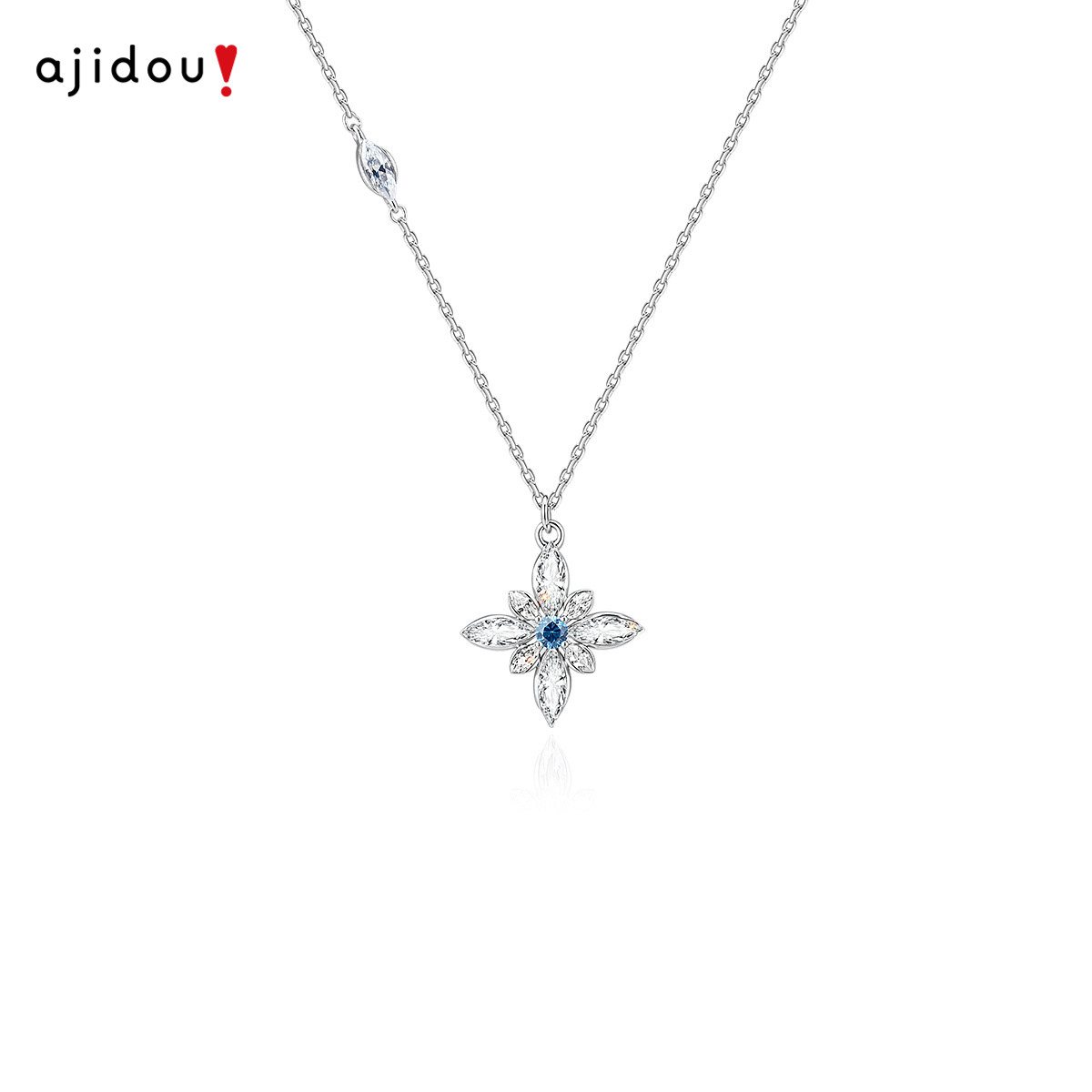 AJIDOU阿吉豆项链女八芒星芒吊坠图片