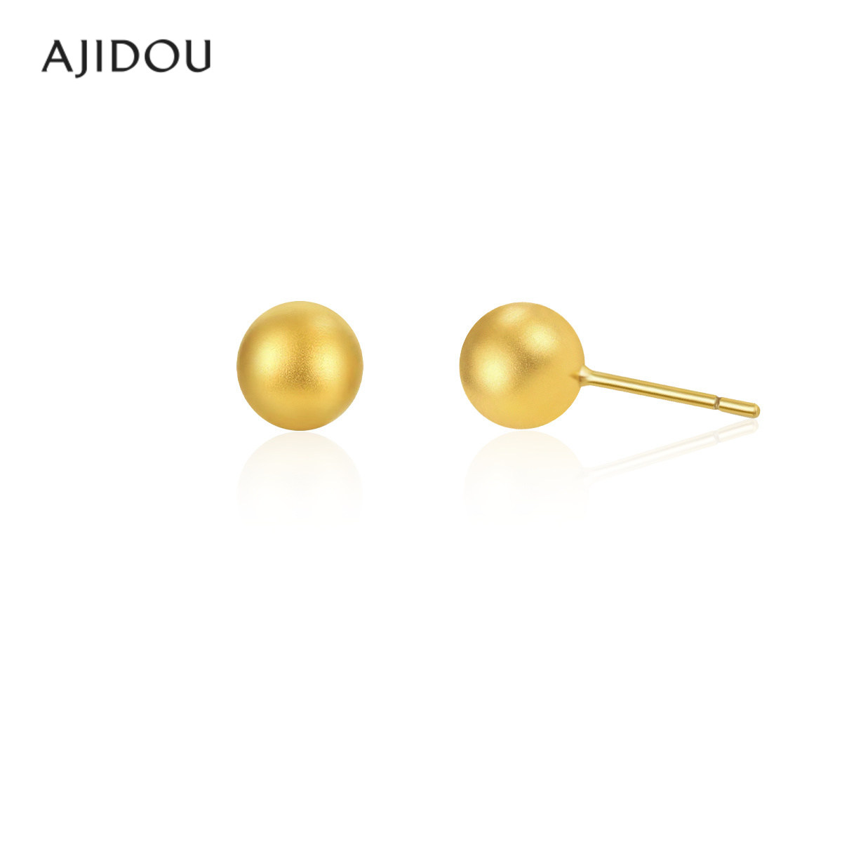 AJIDOU阿吉豆耳钉女款小金豆耳钉图片