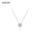 AJIDOU阿吉豆项链女精致玫瑰花锁骨链毛衣链轻奢闪耀高级小众颈链