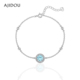 AJIDOU阿吉豆手链女款 精致蓝色闪耀气质潮流手饰简约时尚 百搭手链