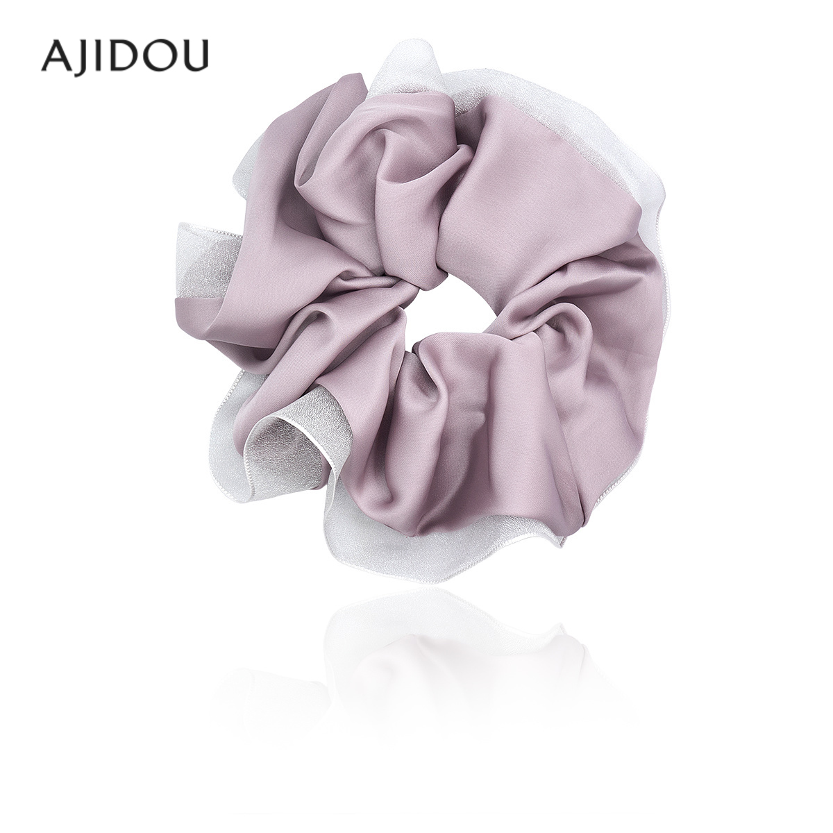 阿吉豆发圈法式大肠扎发圈紫色