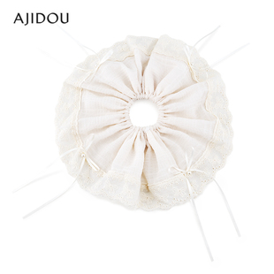 发圈 潮流大肠发绳织物时尚 AJIDOU阿吉豆发饰女款 温柔珍珠头绳时尚