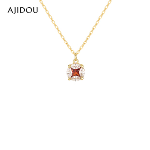 AJIDOU阿吉豆项链女款 锁骨链 925银小众节日礼物轻奢颈链专柜同款