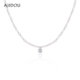 AJIDOU阿吉豆项链女气泡方糖珍珠小众轻奢设计感短链锁骨链毛衣链