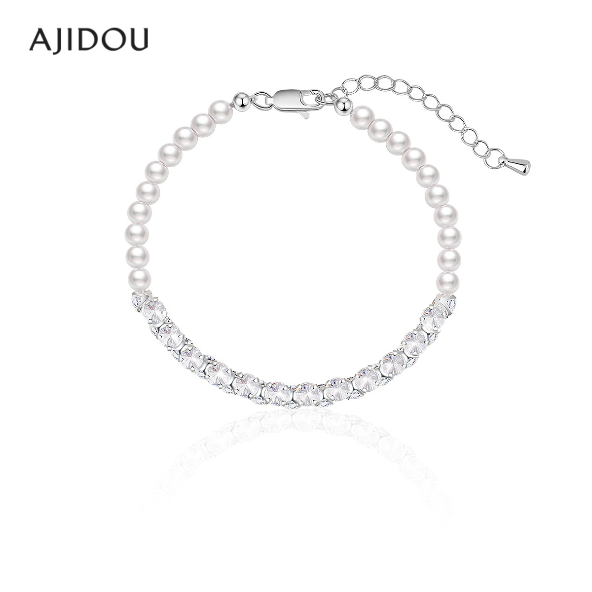 AJIDOU阿吉豆手链女轻奢珍珠手串