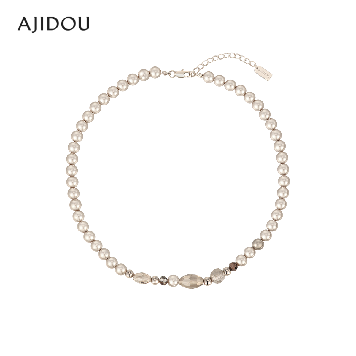 AJIDOU阿吉豆项链女小众设计优雅时尚大珍珠水晶颈链锁骨链,饰品/流行首饰/时尚饰品新,项链,淘宝优惠券,粉丝福利购,淘宝优惠卷