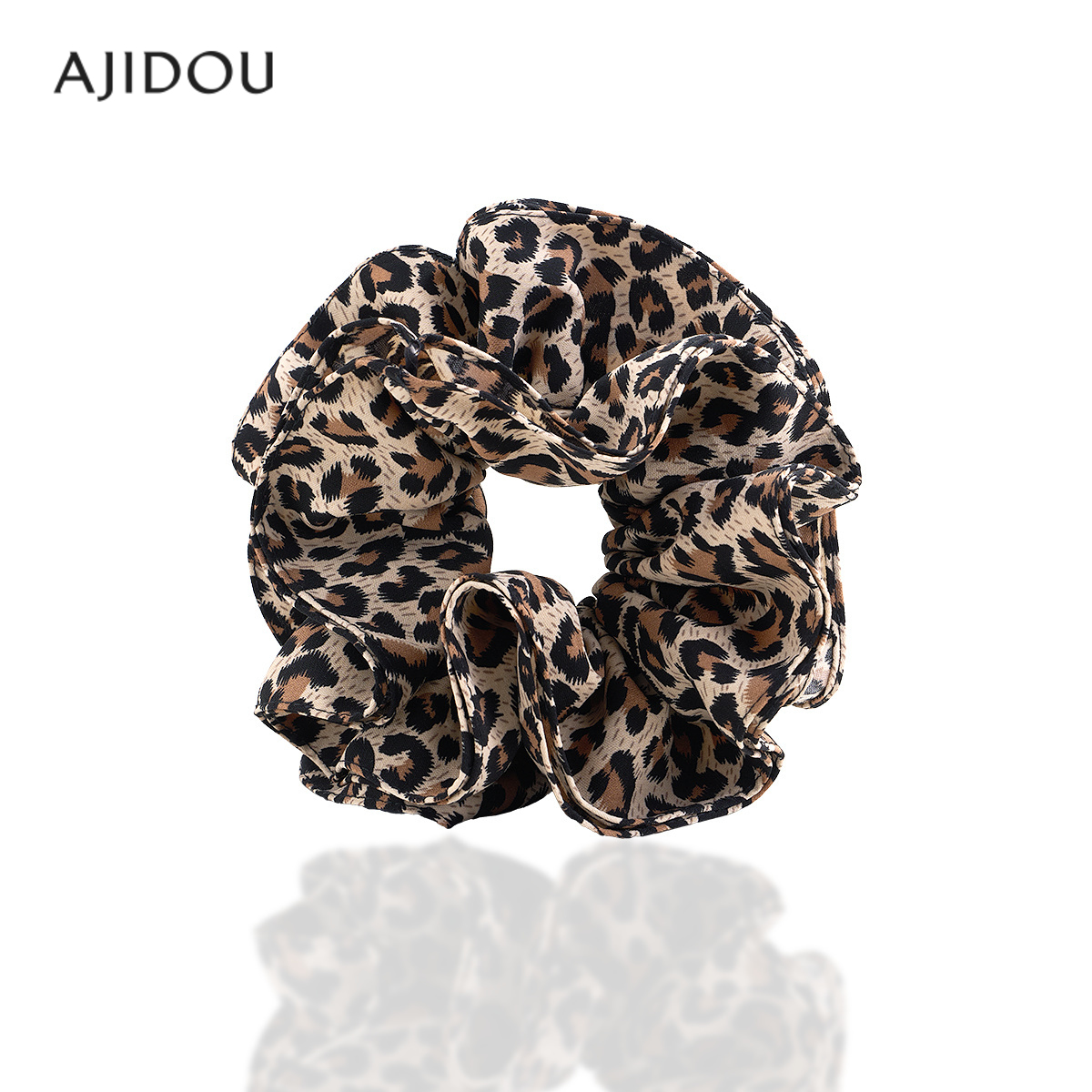 阿吉豆发饰复古豹纹大肠发圈头绳