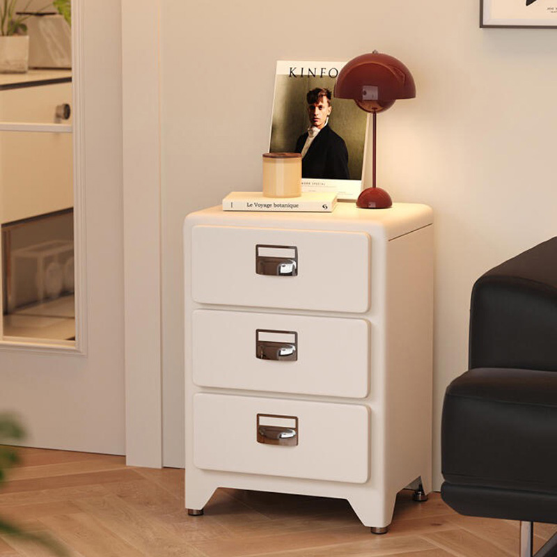 家用床头柜客厅沙发边柜创意网红卧室小户型抽屉柜储物收纳三斗柜