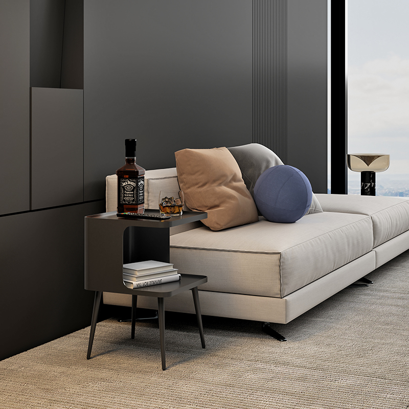 意式极简客厅沙发边几家用茶几简约角几现代边柜小桌子卧室床头柜