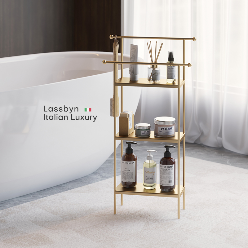 梵朴意式轻奢浴室落地毛巾架