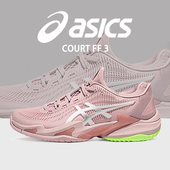 女COURT 3防滑减震轻便透气运动鞋 ASICS亚瑟士专业网球鞋 女款