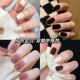 指甲贴片美甲成品甲片穿戴女甲式 高级感显白纯色小众纯手工手作甲