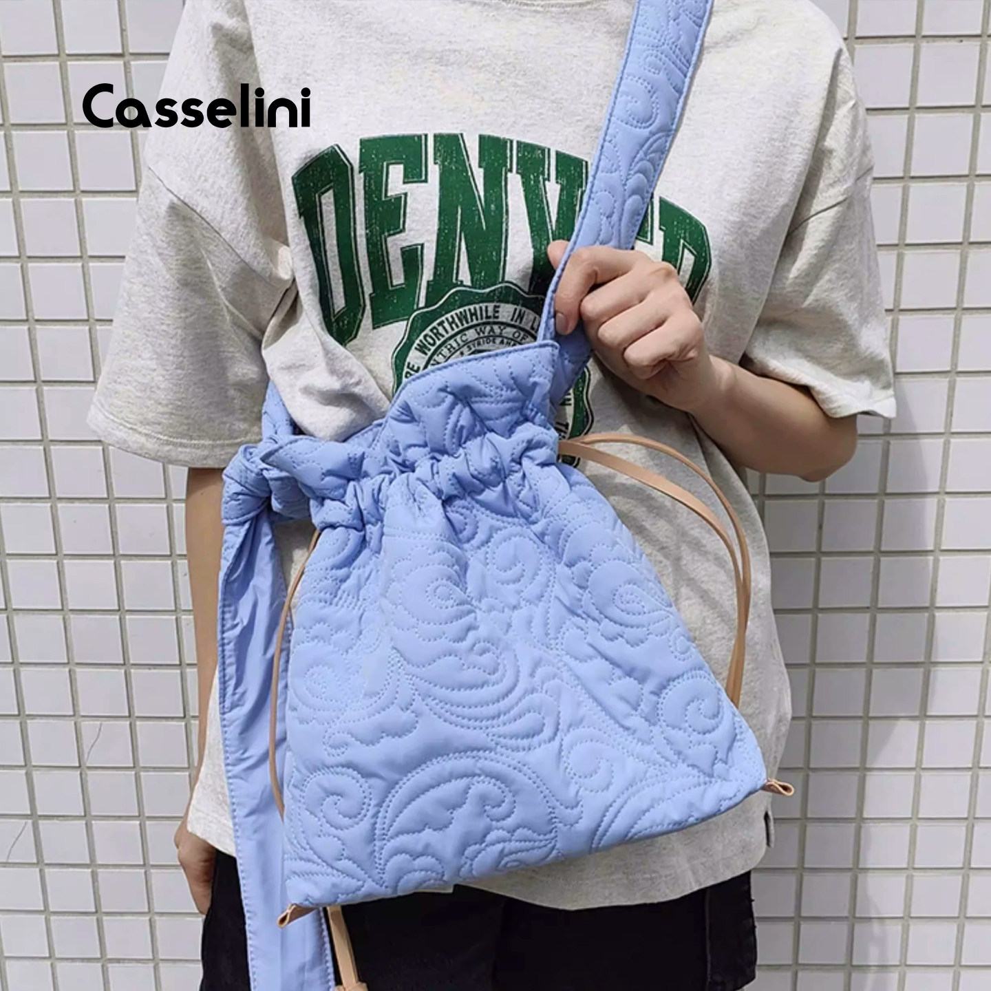 casselini轻便高级感浮雕云朵包