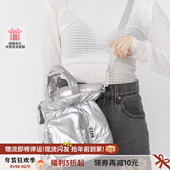 4折福利 casselini小众设计充棉手提斜挎口袋福袋包软包手提包