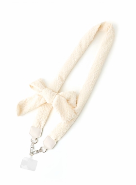 【7折】casselini小众泡泡褶皱蝴蝶结手机链防盗手机挂绳手机斜挎