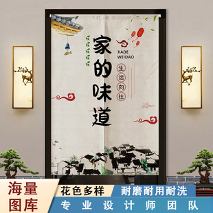 厨房门帘店铺商用餐饮饭店包间隔断帘半截布帘后厨专用遮挡帘