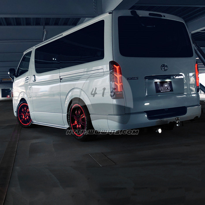 适用于 hiace200系 丰田海狮2005-2018 改装兰博基尼款LED尾灯